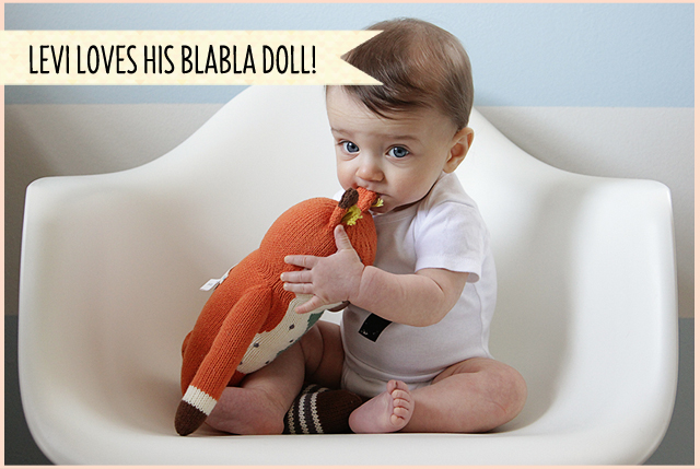 Levi Loves His Blabla Doll Socks the Fox