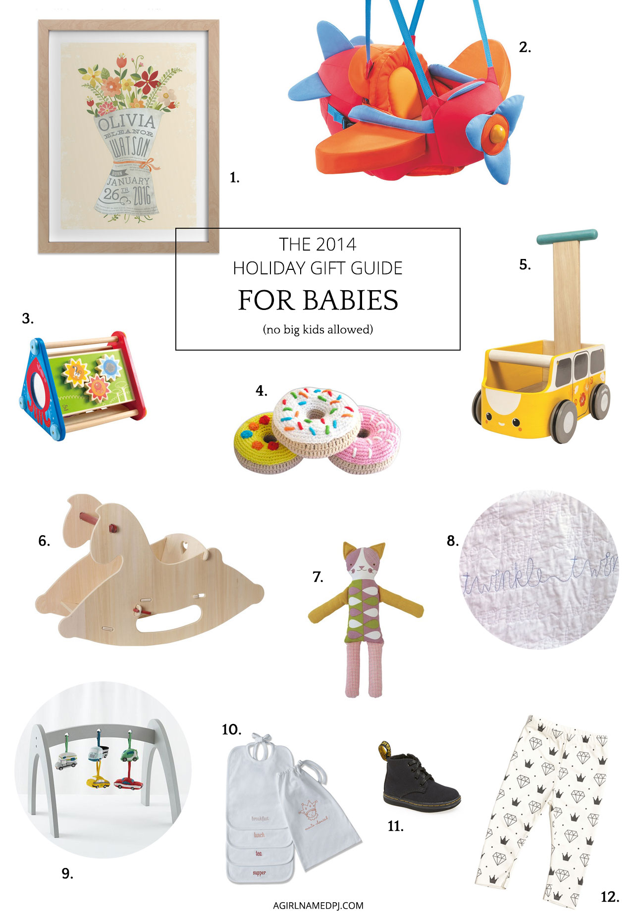 Holiday Gift Guide For Babies (Ages 0-12 Months) | A Girl Named PJ