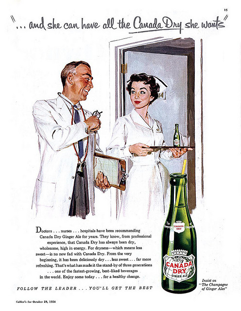 1952--- 20cc of ginger ale- stat!