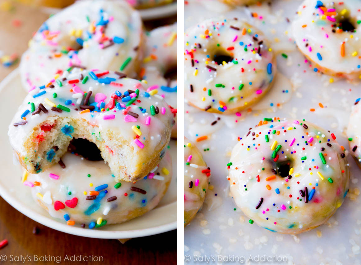 baked funfetti donuts