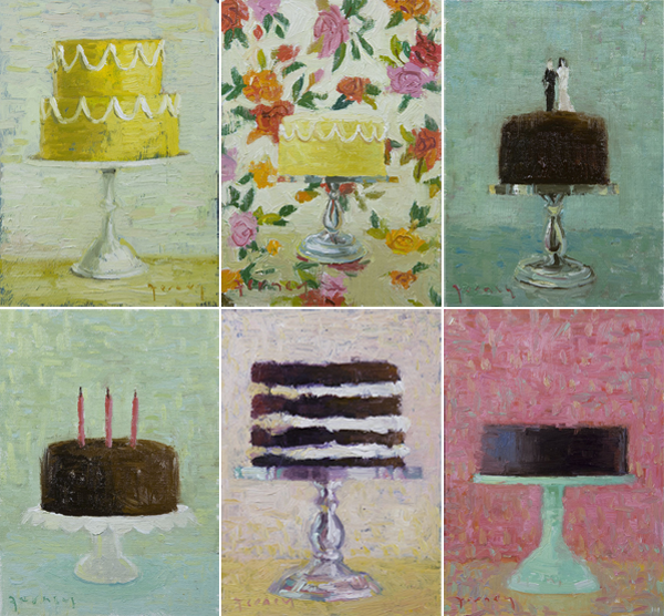 Paul Ferney cake paintings