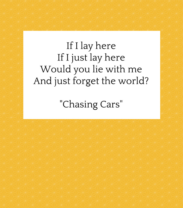 chasing cars by snow patrol song lyrics