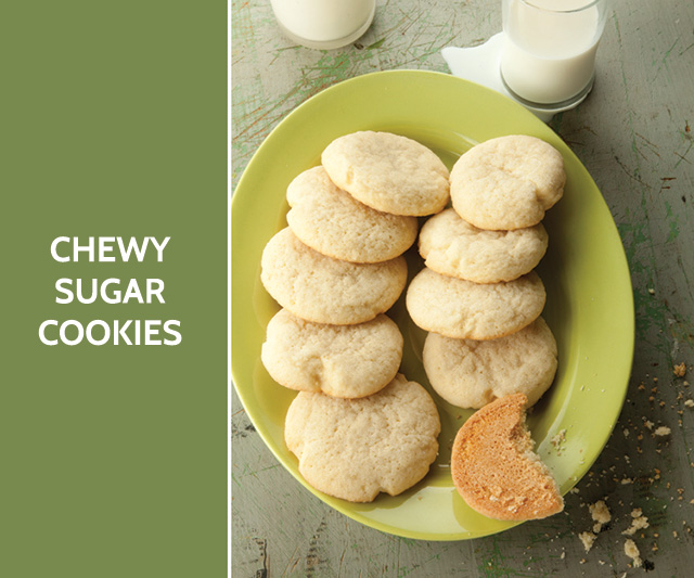 chewy sugar cookies #recipe #baking bunnyanddolly.com