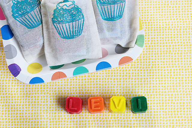 Personalized crayon party favors - A Girl Named PJ