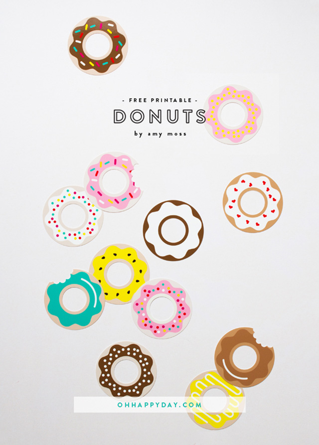 printable donuts