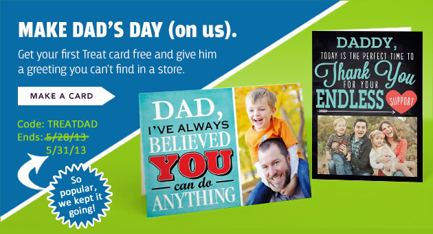 Free Father's Day Card from Treat