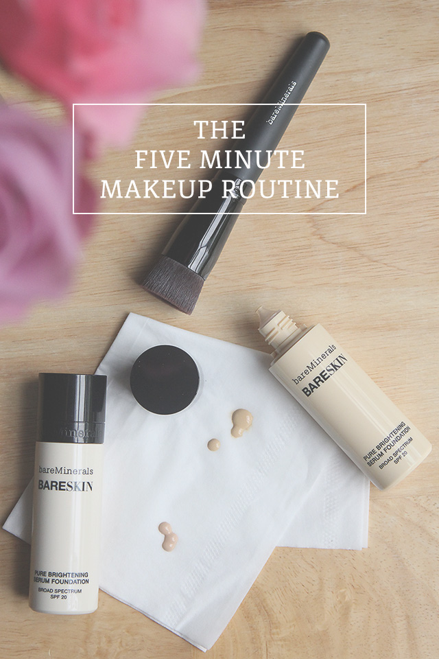 five minute makeup routine