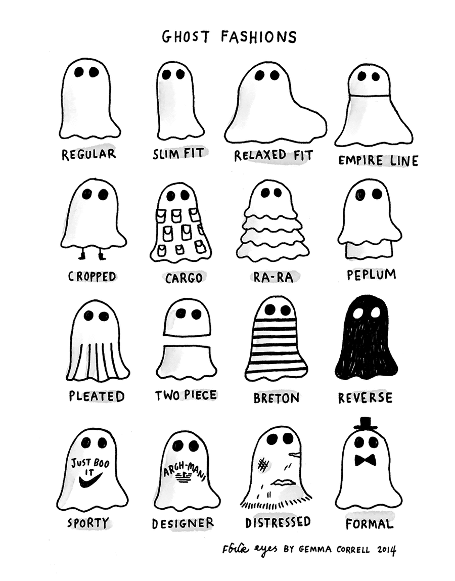A Ghost Cartoon for Halloween - A Girl Named PJ