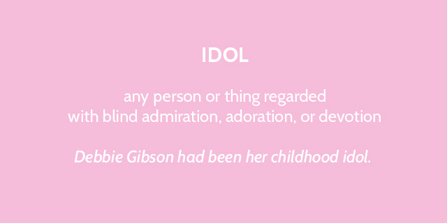 debbie gibson had been her childhood idol - bunnyanddolly.com
