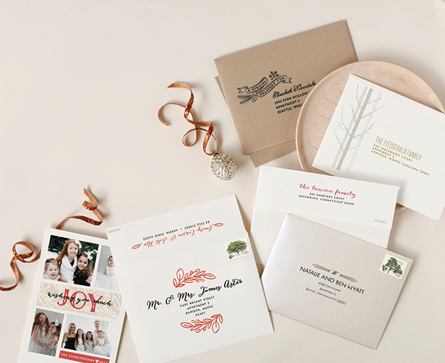 Minted Holiday Cards with recipient addressing | A Girl Named PJ