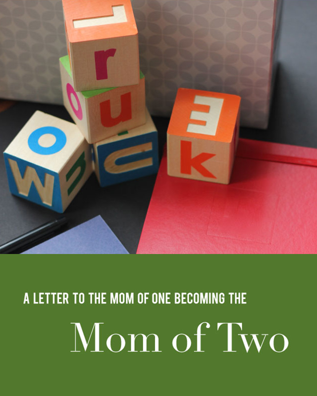 advice for the new mom of two