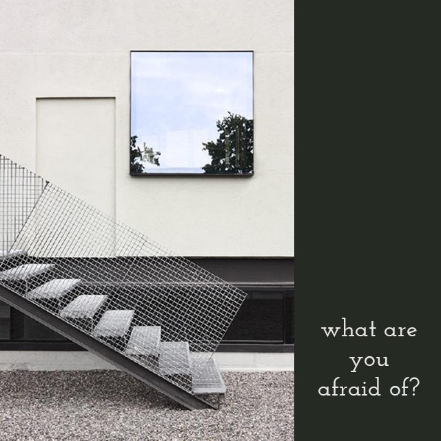 What are you afraid of? #stairs #stairway bunnyanddolly.com