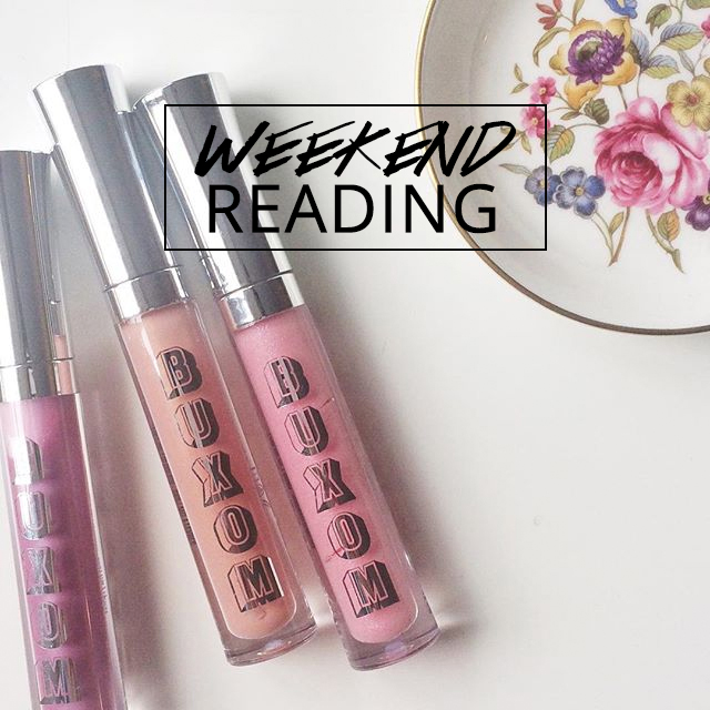 A Girl Named PJ weekend reading link roundup with Buxom lip gloss A Girl Named PJ weekend reading link roundup