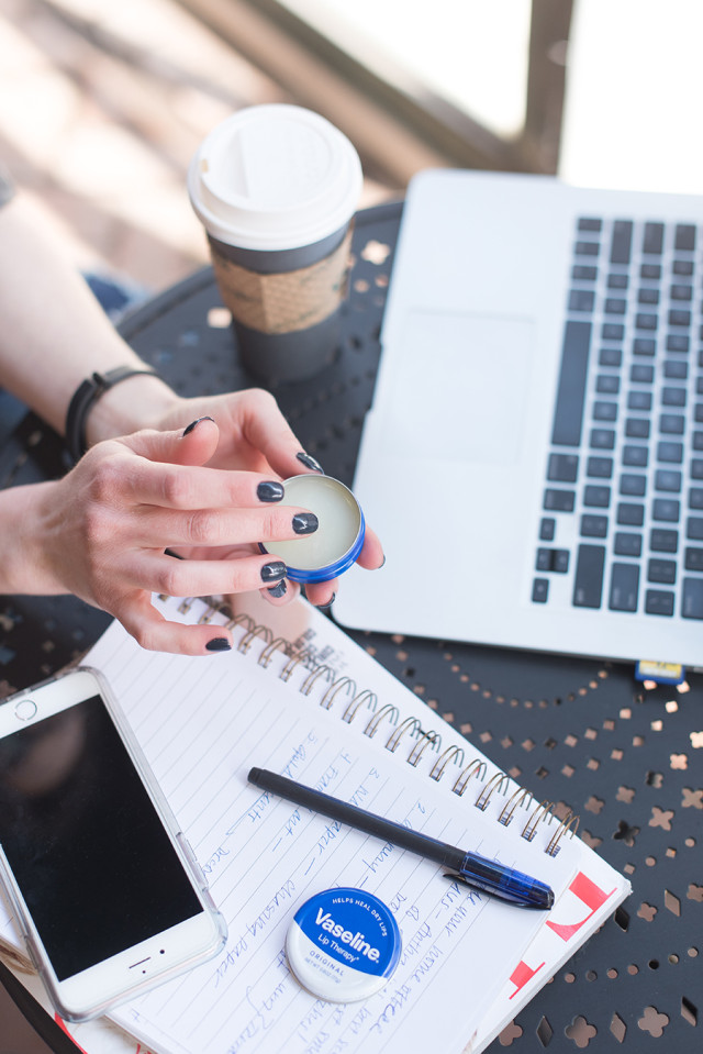 My everyday style includes Vaseline Lip Therapy Tins 