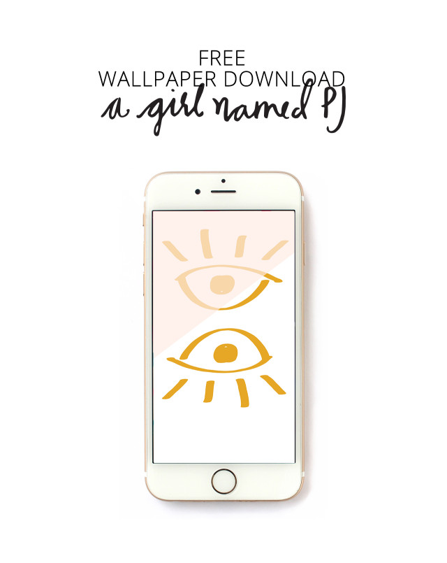 Free hand drawn wallpaper download with color blocking for iPhone from A Girl Named PJ Free hand drawn wallpaper download with color blocking for iPhone from A Girl Named PJ