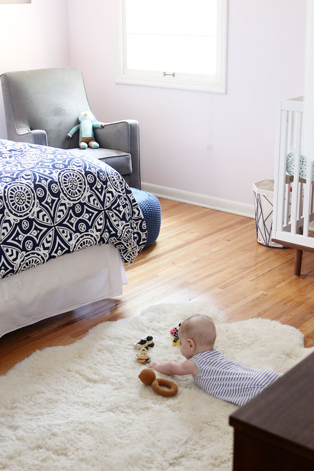 A multi-purpose nursery that triples as a guest room and home office | A Girl Named PJ