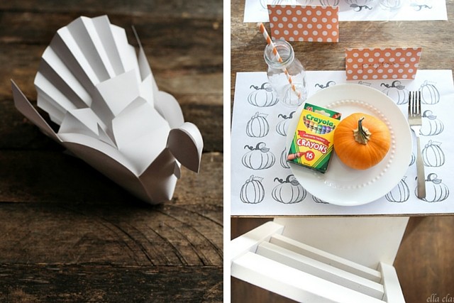 Round up of Thanksgiving printables on A Girl Named PJ