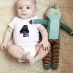 Asa?s monthly baby photo (four months old)