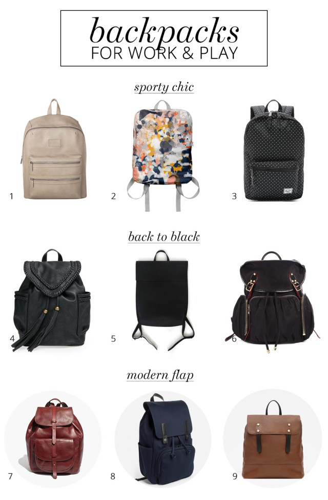 9 stylish backpacks for women to wear to work and on the weekends | A Girl Named PJ