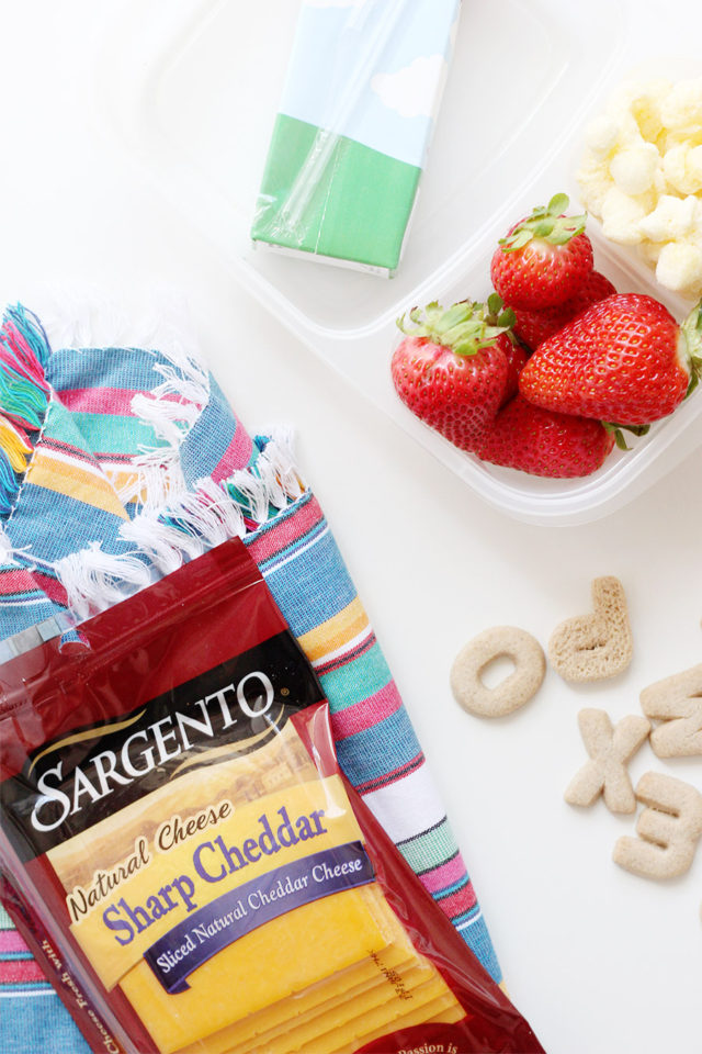 Pack lunch the night before to make school mornings more manageable. Sargento Slices are 100% real, natural cheese that kids love.