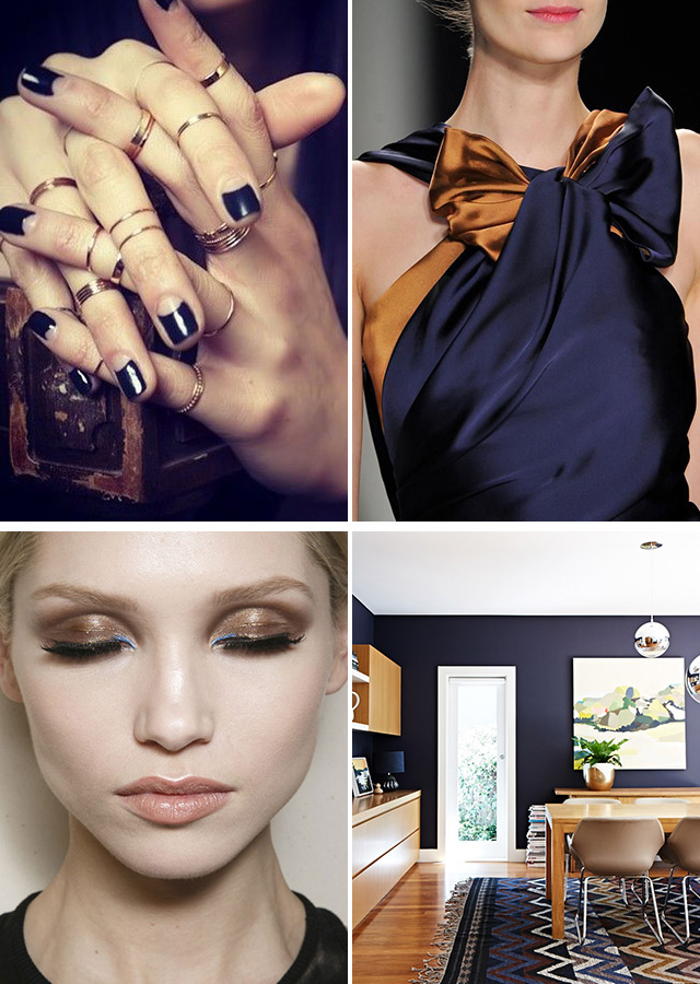 blue and gold color combination