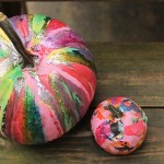 Halloween DIY: Drip Paint Pumpkins