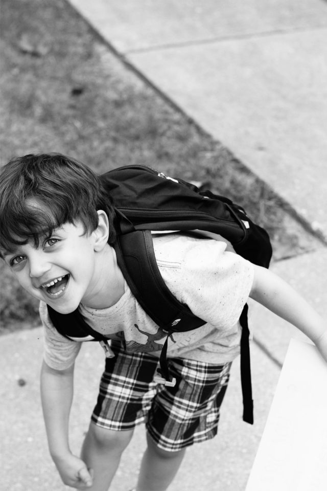 This funny thing happened on my son's first day of kindergarten