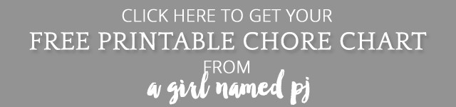 Free printable chore chart on A Girl Named PJ