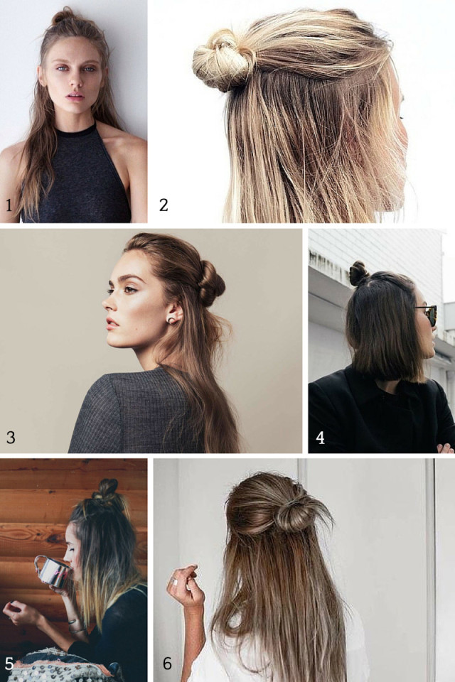 Six ways to wear a half bun, one of the hottest hairstyles of 2015. | A Girl Named PJ