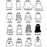 A Ghost Cartoon for Halloween