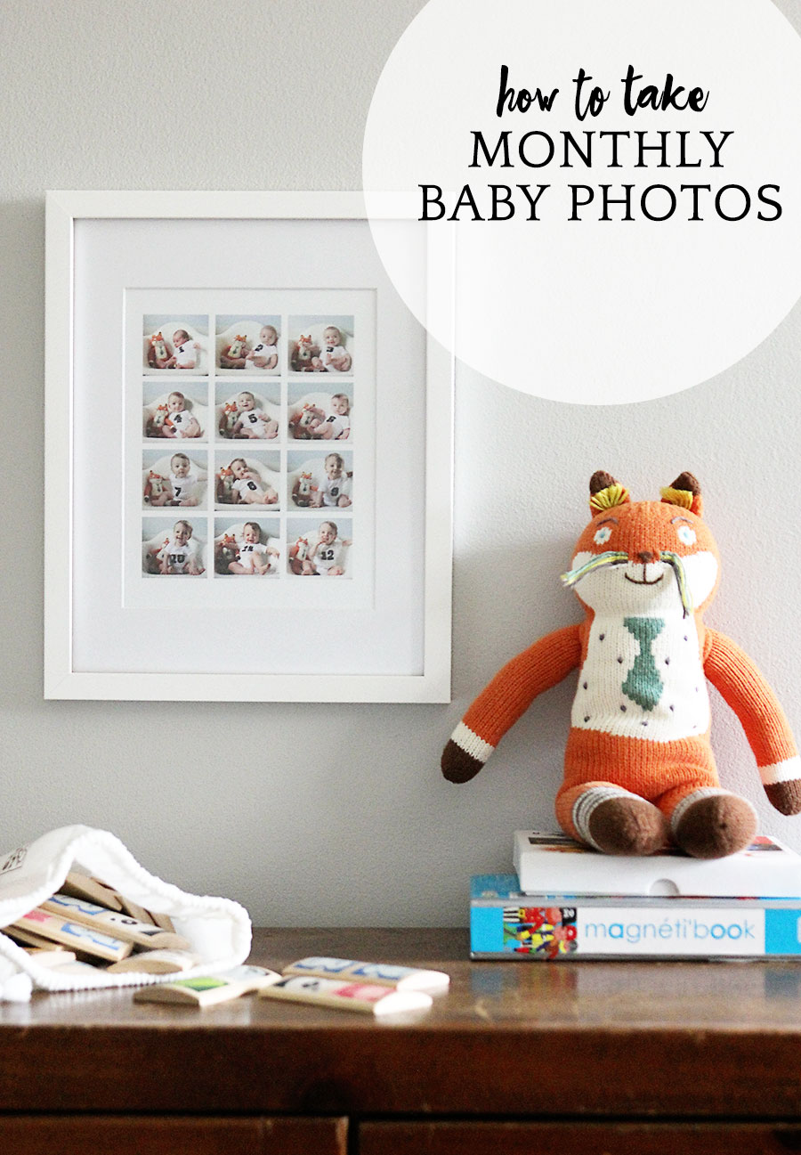 how to take monthly baby photos | A Girl Named PJ