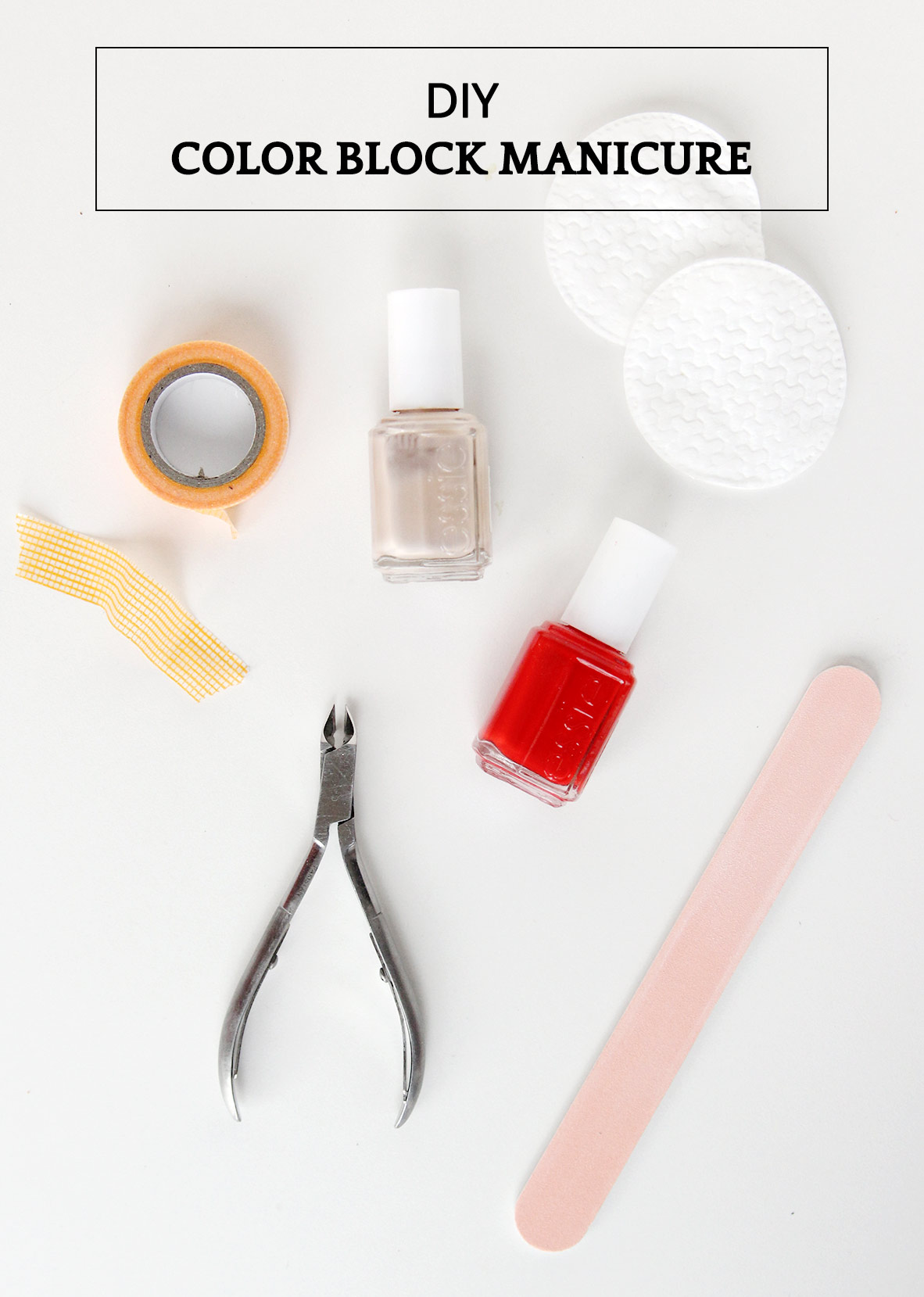 DIY color block manicure | A Girl Named PJ