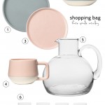 Shopping bag: Minimalist dinnerware
